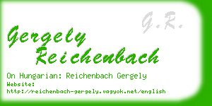 gergely reichenbach business card